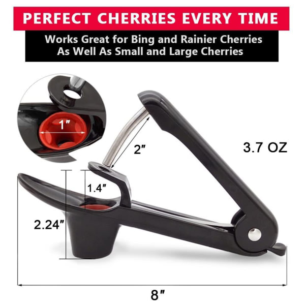 Cherry Pitter Tool, Cherry Pit Remover Cherry Stone, Black Black