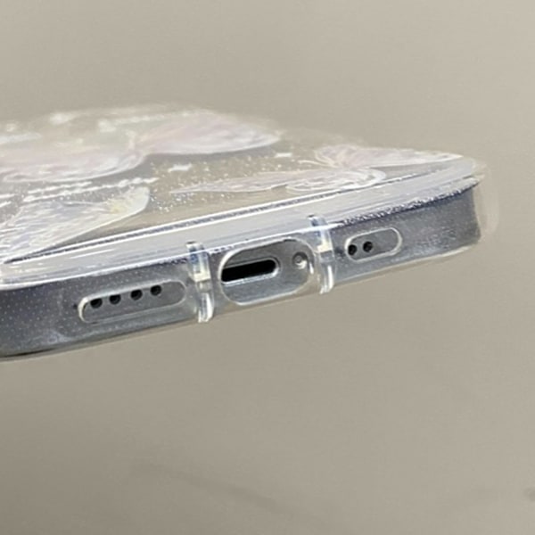 Yhteensopiva iPhone-puhelimien kanssa naisille/tytöille, söpö perhonen glitter bling rannekorulla, naarmuuntumaton iskunkestävä kuori iPhonelle, sininen rannekorulla Blu Blue iPhone 13 Pro