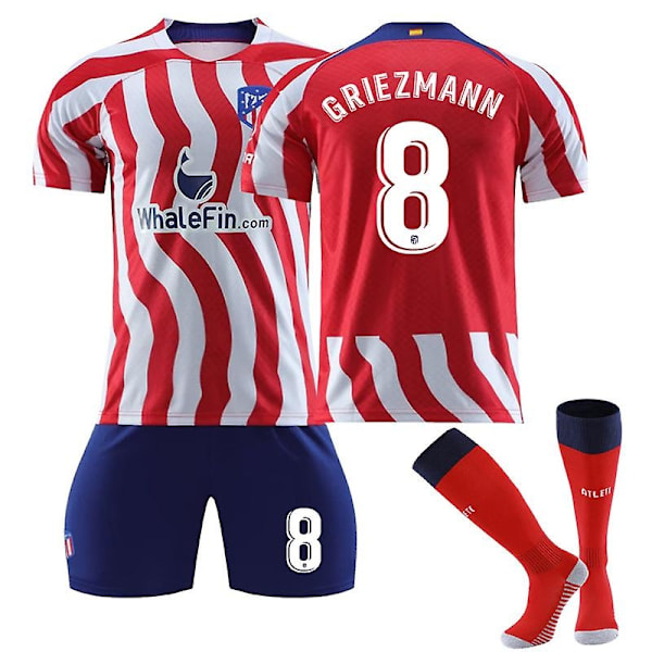 22-23 Atlético Madrid Hjemmedrakt Antoine Griezmann Fotballtrøye 16