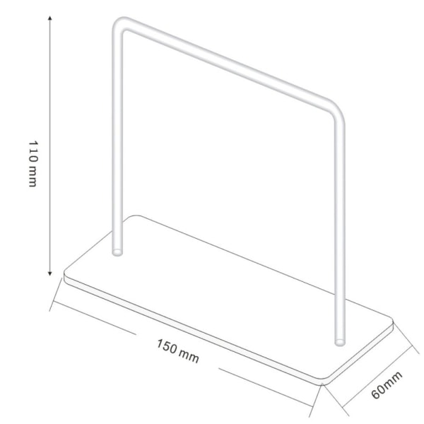 Ørepyntstativ Organizer Smykkeholder TRANSPARENT Transparent