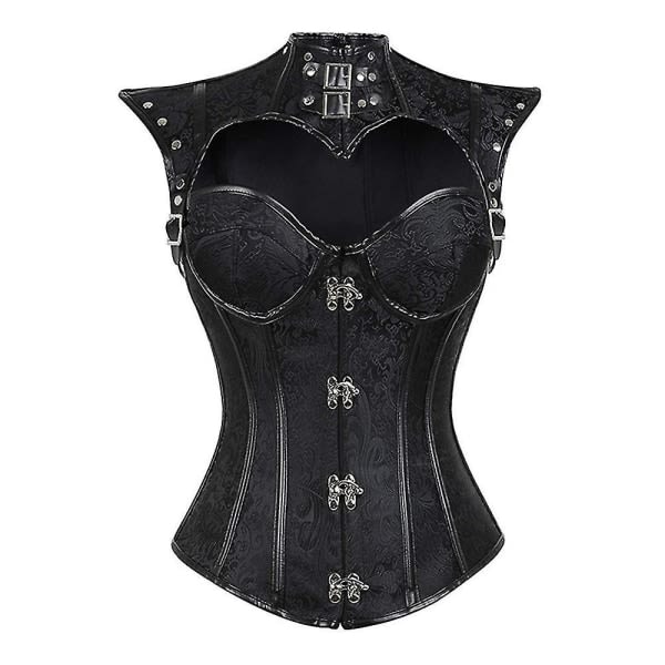 Steampunk Corset With Cup Gothic Sexy Bustiers Burlesque Vin