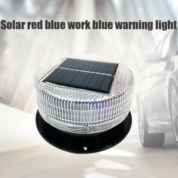 Solenergi LED-blinklys med magnetisk base A1