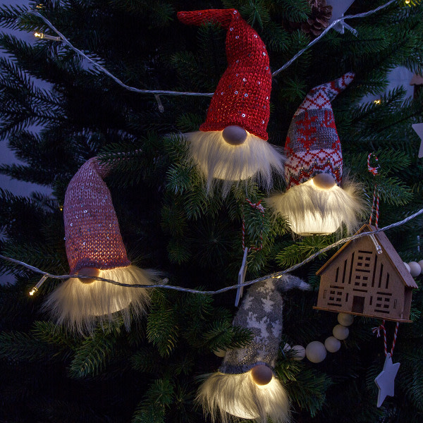 2 st gris modèle statique simulation hibou, cadeau cadeau de Noël, arbre de Noël dekoration pendentif