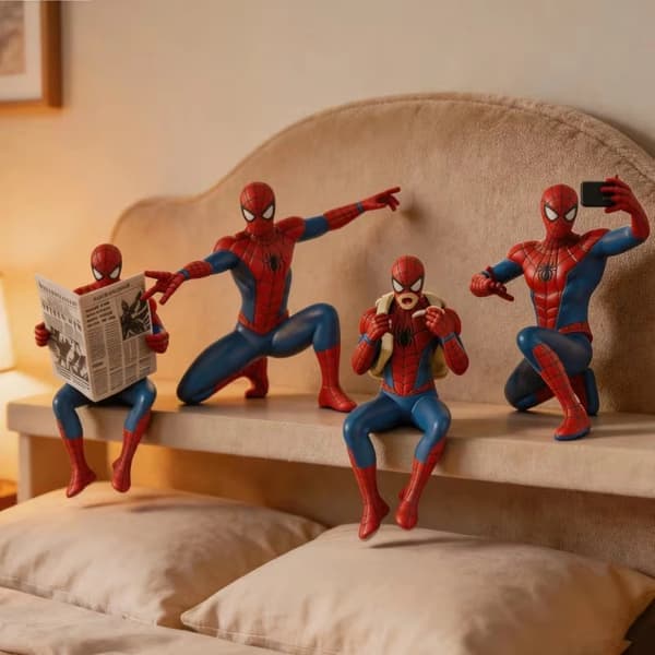 Marvel Spiderman Heklenål og Garn Håndverkssett – 4-delt sett for barn og fans