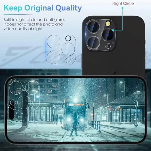 4-pack kameralinsskyddsglas för iPhone 11-16 Pro Max Plus-modeller [JUN] 4Pcs Lens Glass For iPhone 16 Plus