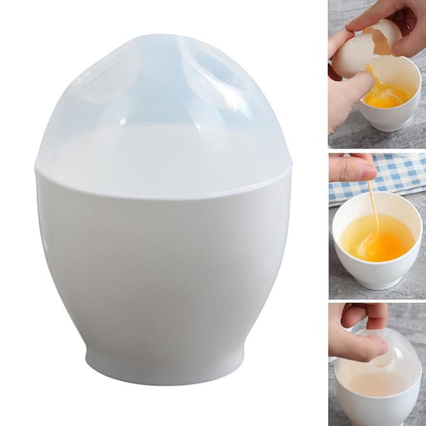 2-pakning Mikrobølgeovn Eggkokere med Dampkopp [JUN] onesize