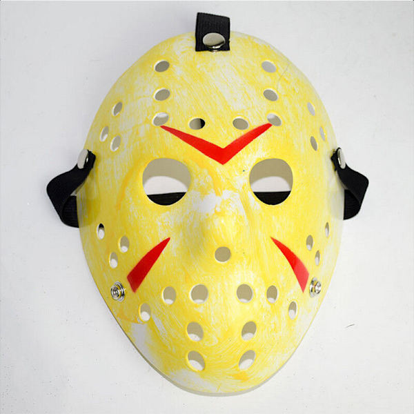 Halloween-juhlan Jason Voorhees -maalattu jääkiekkomaski Old Silver