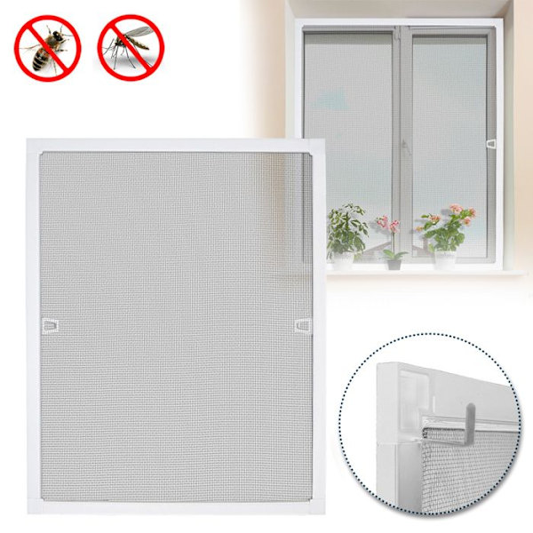 XMTECH 120x140cm Vindue Myggenet - Hvid, 2-pak[JUN]