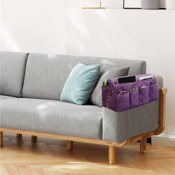 BLÅ Kompatibel Sofa Armlænsorganisator Opbevaringspose[JUN] blue