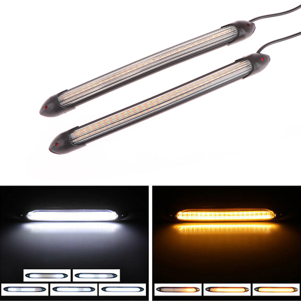 1 par 12V varselljus for LED Strip blinkers 2PCS 34CM