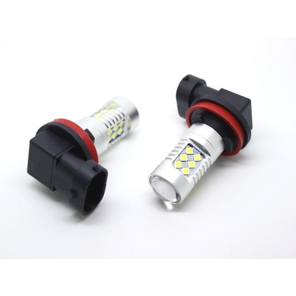 2 st dimljus H8 H11 LED-ljus 6000K 1100 lumen 12v - Perfekt silver