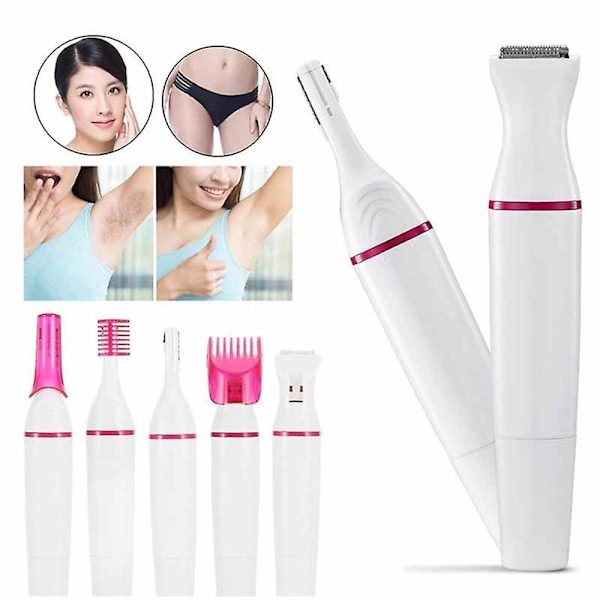 5-i-1 Epilator Elektrisk Hårfjerner Smertefri Barbermaskine Trimmer
