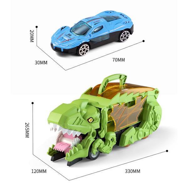 Dinosaur Engineering Vehicle: Svelgbare vogner, deformerbar sklie send 6 legeringsbiler