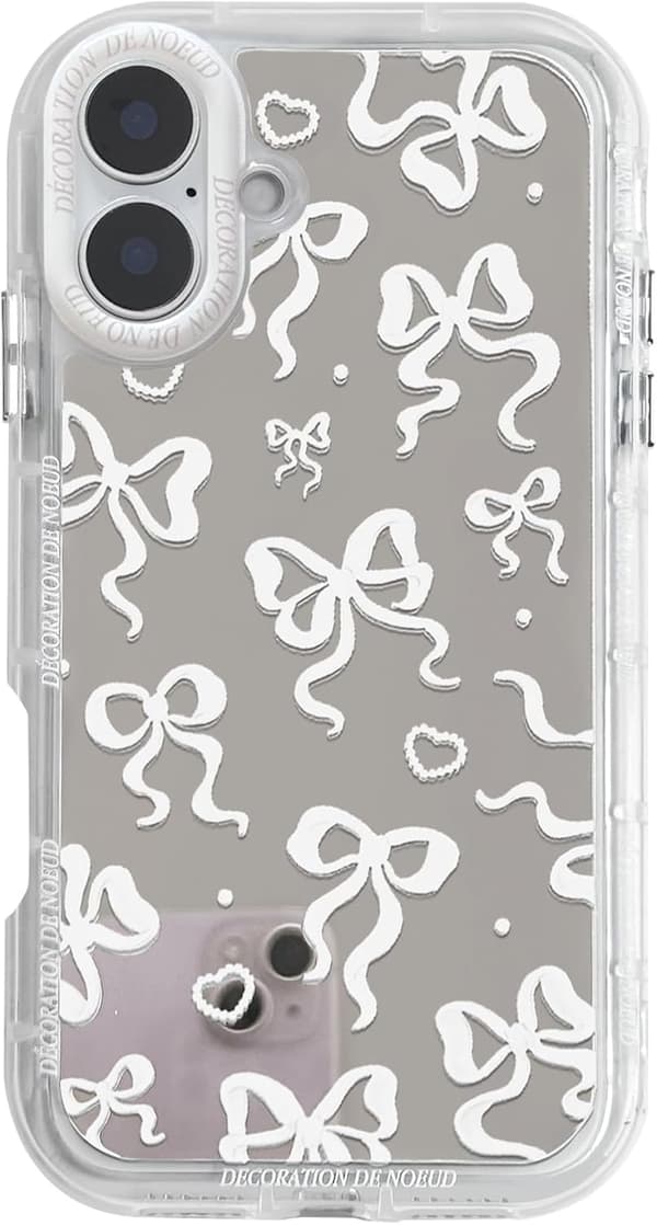 Støtsikkert speil Rose Heart-deksel til iPhone 16[JUN] color