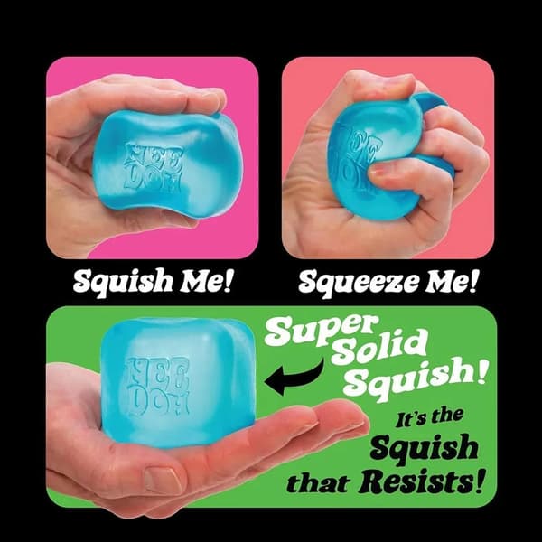 Ny tryckavlastande klämleksak Schylling Needoh Nice Cube Sensorisk fingertoppsleksak