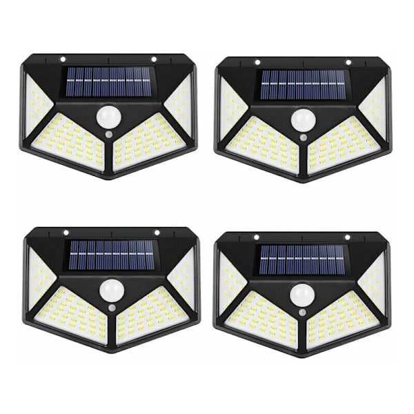 4 Solar Motion Sensor Lys, 270° IP65 Vanntette Utendørs Vegglamper[JUN]