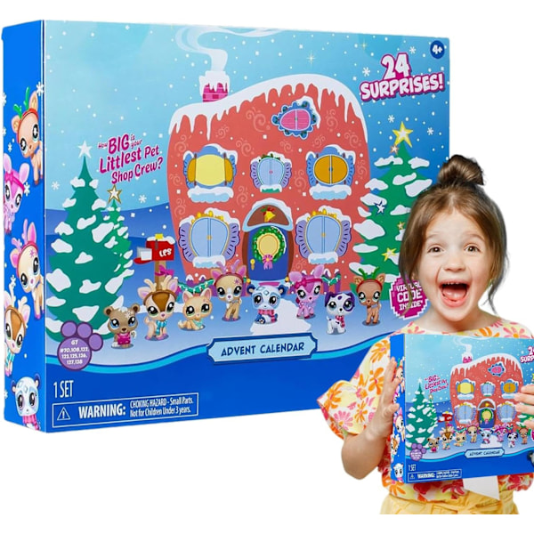 2024 Jul Blind Box Present Barnleksak 24 Dagars Kalender Advent Stil 1 Style 1
