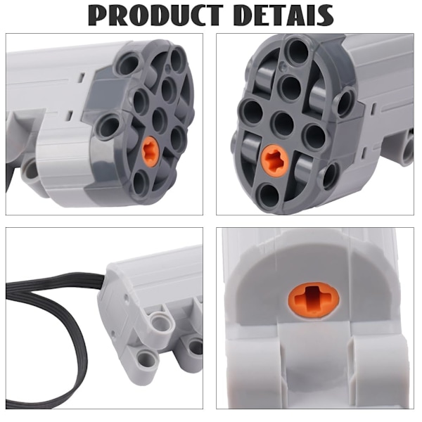 Technic Motorsett, 25 stk Power Feature-Kit Batteridrevet Fjernkontroll Mottakersett, Inneholder 1L/2M/1 Servomotorer 25 st