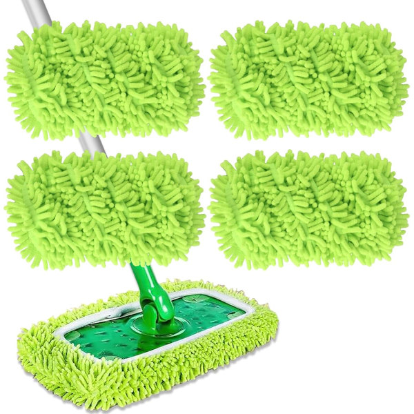 Gjenbrukbare mikrofibermoppputer for Swiffer Sweeper og dampmopper[JUN]