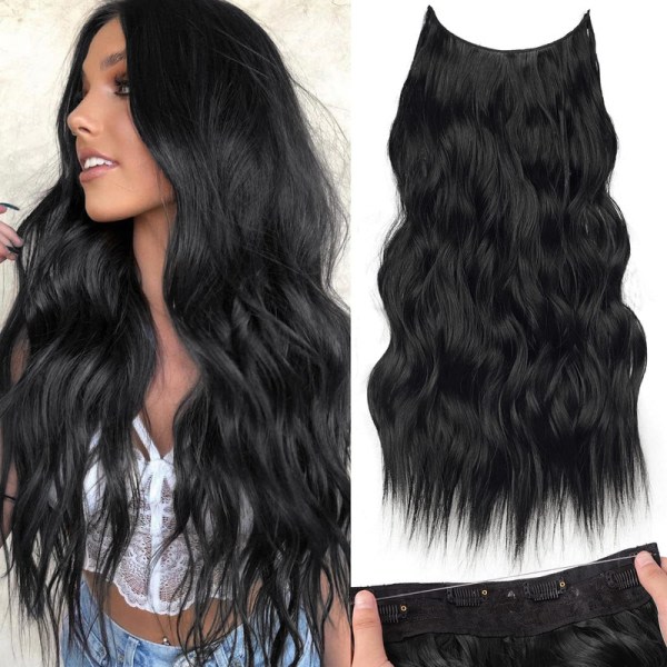 Wire Hair Extensions, 20 Inch Wavy Curly Ombre Wire Hair COL