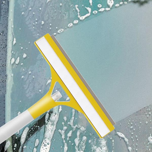 Window Scraper Window Wiper with Foam Spray Window Wiper Set Bathroom Window Scraper with Spray Bottle Window Cleaner