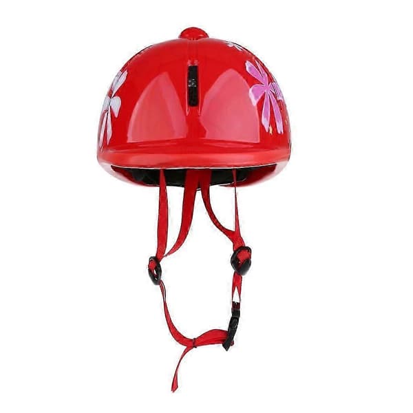 Justerbar ridehjelm for barn for hodebeskyttelse [JUN] Snow Red