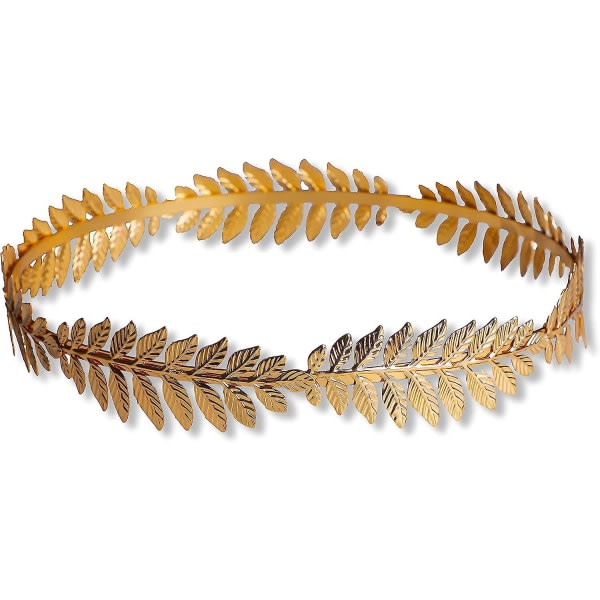 Roman Caesar Crown Laurel Wreath Gold Folie Pannband Kostym