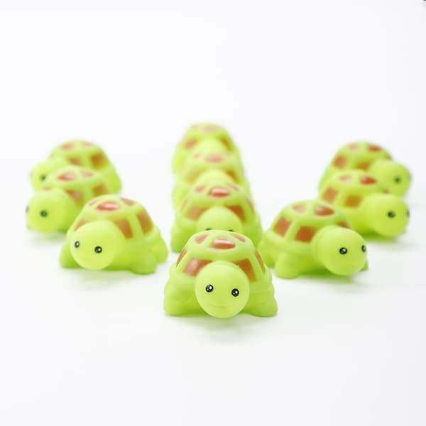 Stressavlastande Squishy Sköldpaddsleksaker för Barn, 20-pack Långsamt Stigande Fidgetleksaker