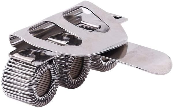 Premium 3-Huls Metal Penholder med Lommeklips til Notesbøger [JUN]