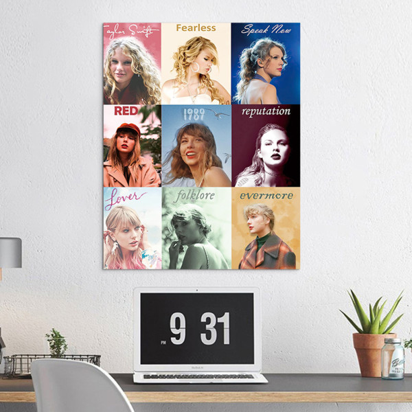 Sångerskan Taylor Swifts affisch Personifierad hängande prydnad Perfekt present till Swifties C