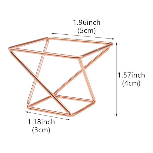 4 st smink svamphållare skönhet svamphållare blender torkställ smink blender resefodral ägg pulver puff display stativ (guld & roséguld)