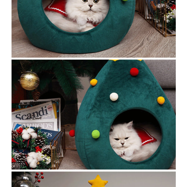 Katt seng Juletre to-i-ett
