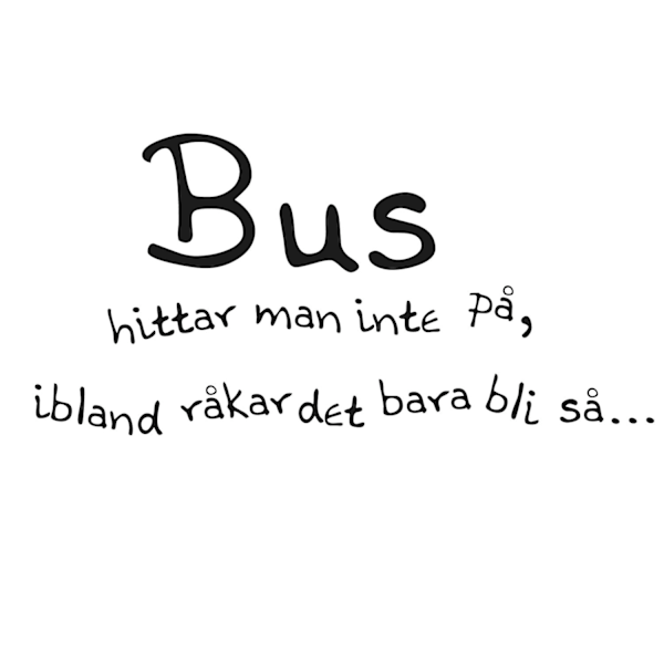 Bus hittar man inte på... Seinätaide Lapset