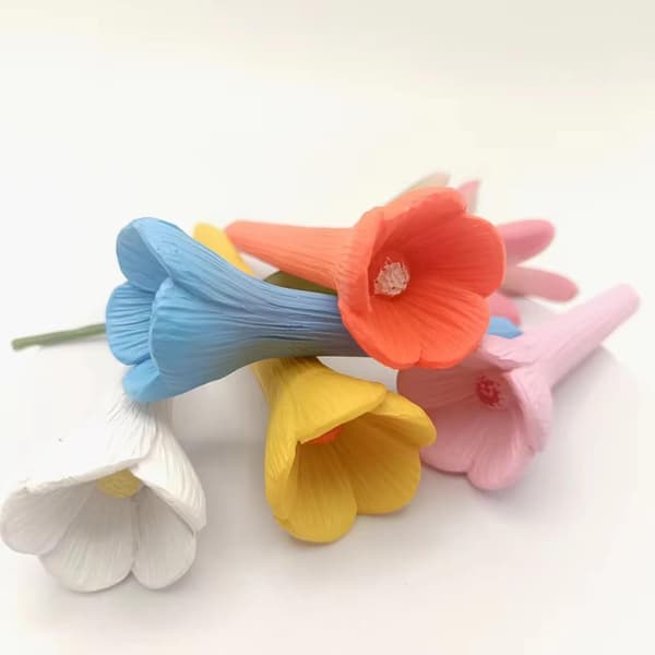 Drikkeskål til bier, blå blomstret vandautomat til bier, insektfoder, udendørs havepynt blue small flower