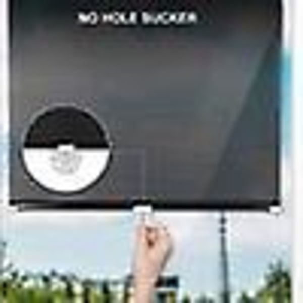 Multifunktionelle Rullegardiner med Sugekop Solbeskyttelse Mørklægning Sømfri 58*125cm (Grå) (FMY)