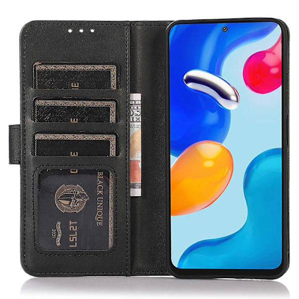 OnePlus Nord CE5 5G Plånboksfodral med Ställ Lädertextur[JUN] Black