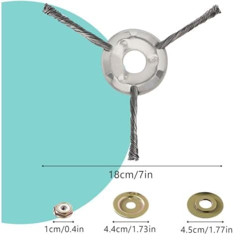 Elektrisk trimmer med 25,4 mm hull, ugressbørste, trimmerhode[JUN]
