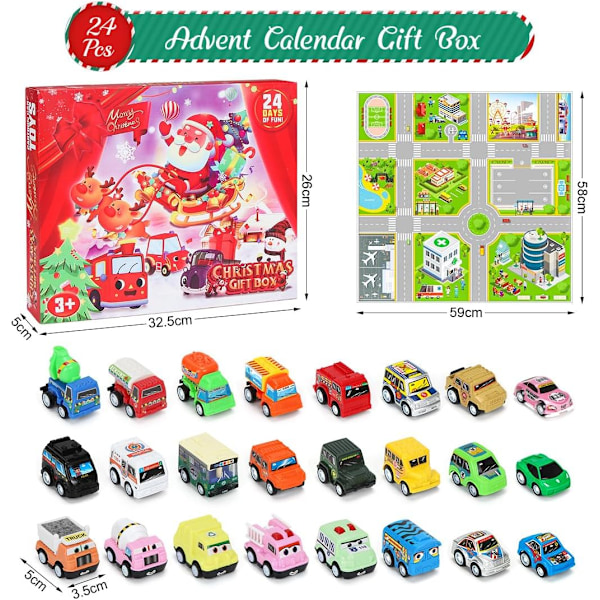 2024 Jule Blind Box Gave Børns Legetøj 24 Dages Kalender Advent Stil 4 Style 4