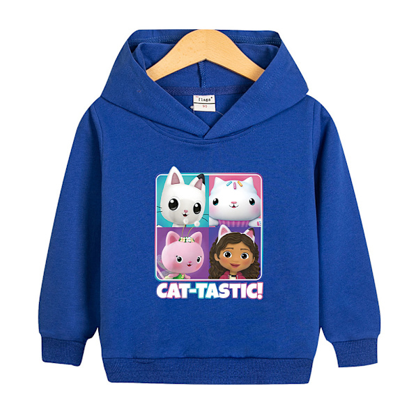 Hoodies Gabby's Dollhouse Pullover Takki Kappa Lahja Tummansininen Navy Blue 130cm