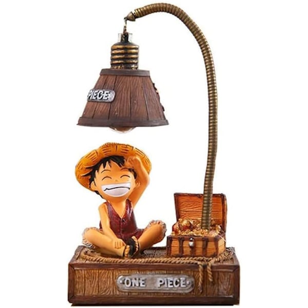 Anime One Piece lampa Luffy nattlampa för barn Vuxna födelsedagspresenter, skrivbordslampa