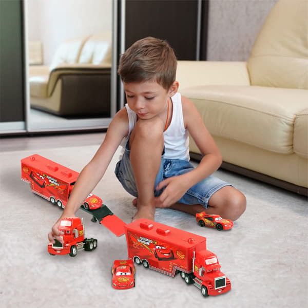 Blixten McQueen Jackson Storm Mack Farbror Lastbil Metalbil McQueen