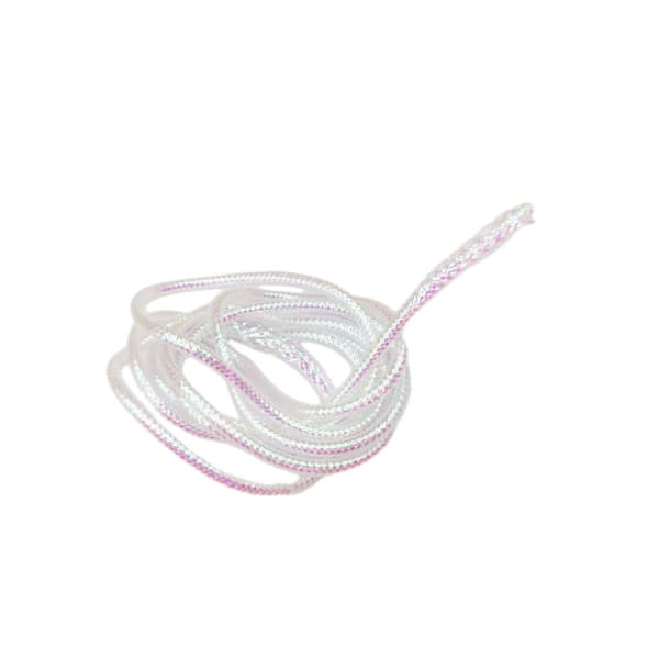 1/2/3 4M Mylar Flat Braid Hvit Perle Fluebinding 2mm 2mm 1 Pc
