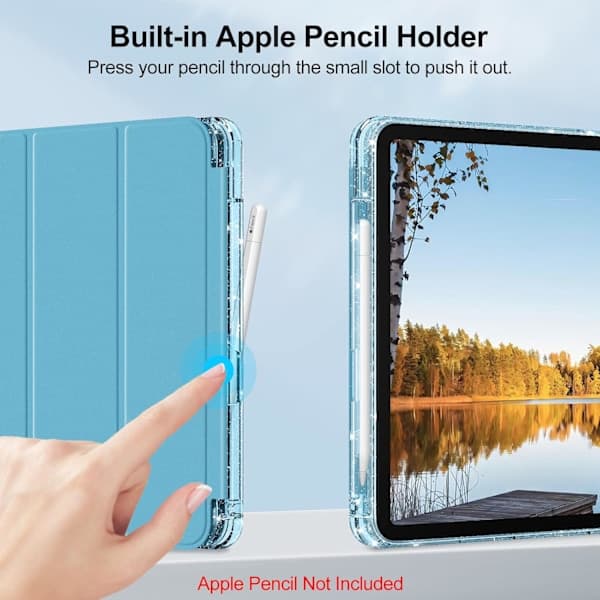 Glitter Cover til iPad 11. generation 2025 & 10. generation 2022 Blå[JUN]