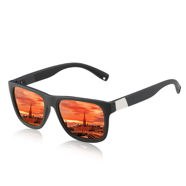 Solglasögon för män, färgglada filmsportsolglasögon, elastisk färg
