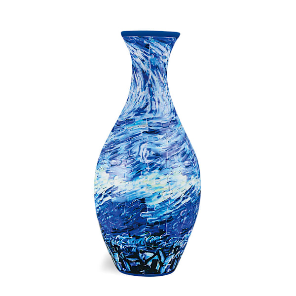 3D Puslespil Vase til Voksne, 160 Brikker Puslespil Blomstervase DIY Unik Blomstervase Indflytningsgave til Blomsterarrangementer og Boligindretning C
