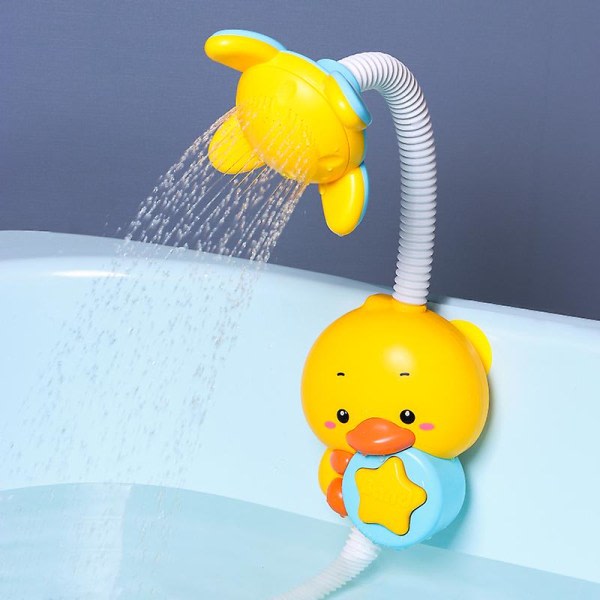 Nya USB badleksaker Baby Duck Modell Kran Dusch Elektriskt Vatten S