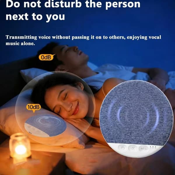 Bluetooth puthøyttaler med hvit støy-timer og stereobass[JUN] Green