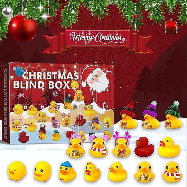 Julekalender 2023 med Gummiand, Jule Nedtælling til Børn, Badelegetøj And [JUN] 11(24 ducks)