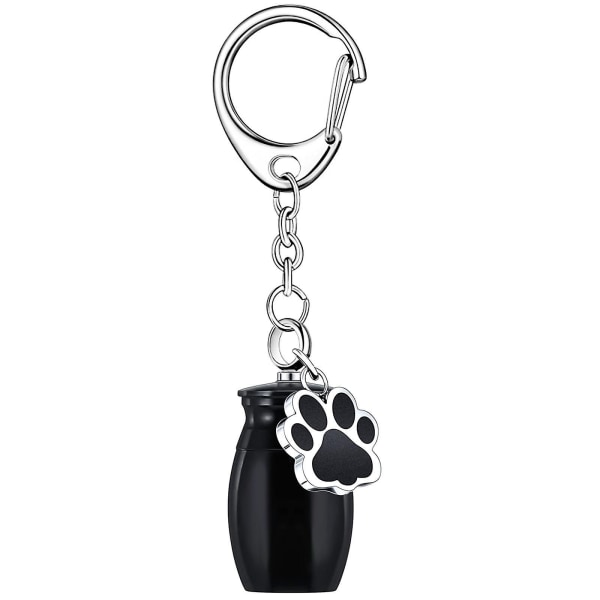 2-pack husdjursurna nyckelring hundurna små husdjur Ask souvenir husdjurshund kremering smycken hänge print minnesmärke