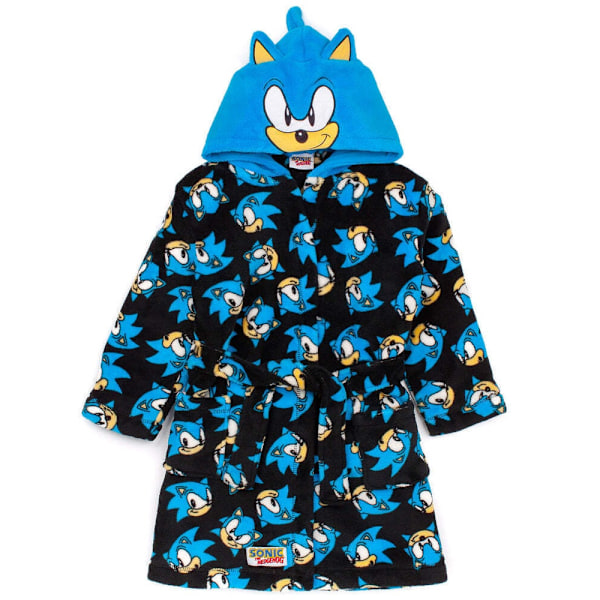 Sonic The Hedgehog Badekåbe til børn/unge 9-10 år Sort Black/Blu Black/Blue 9-10 Years